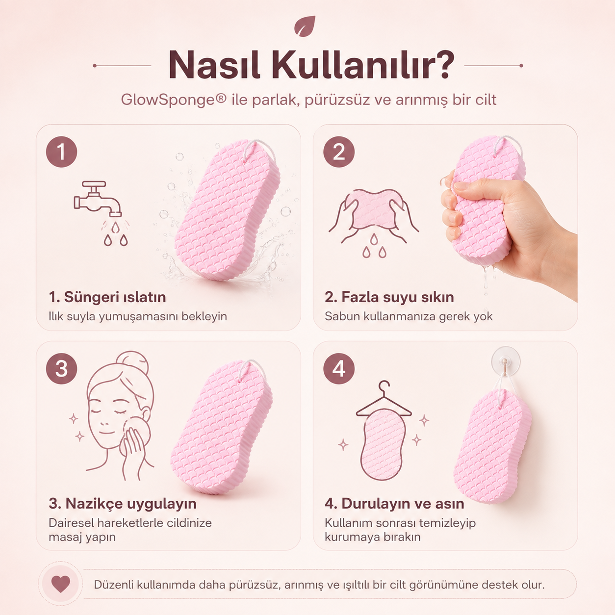 GlowSponge® Sihirli Peeling Süngeri