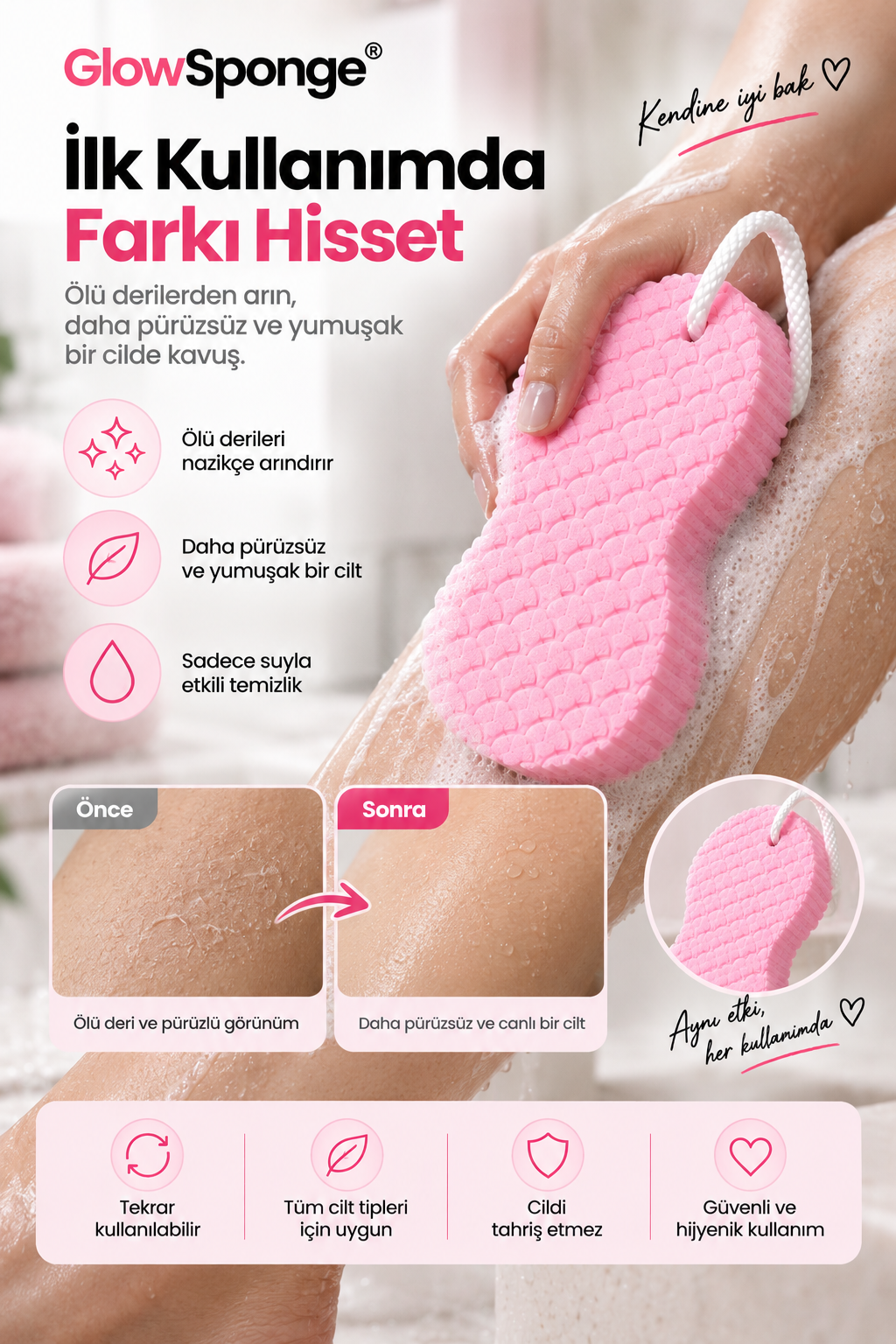 GlowSponge® Sihirli Peeling Süngeri