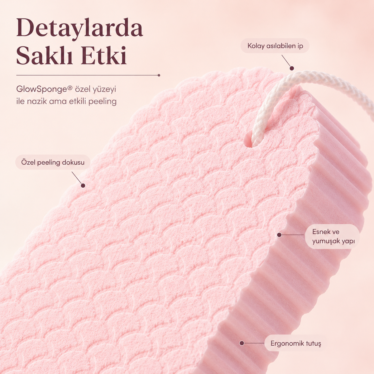GlowSponge® Sihirli Peeling Süngeri
