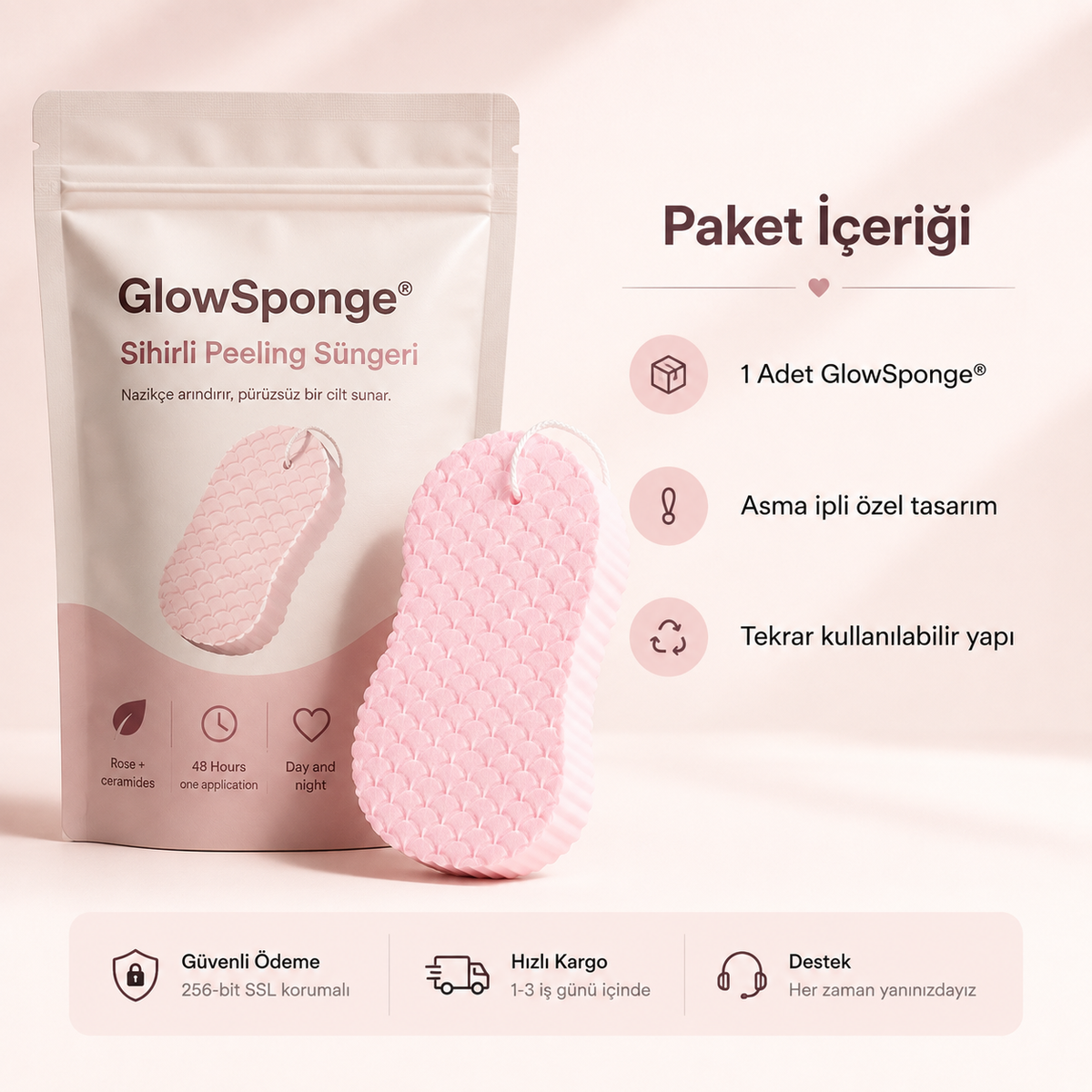 GlowSponge® Sihirli Peeling Süngeri